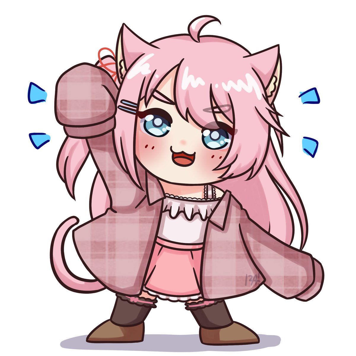 MangNekosuki's tweet photo. Thenkyuu yang udah mampir di stream Redebut 2.0 mamang 
Fanart nya lucu lucu banget sumpahhh 💙❤ seneng banget rame yg mampir .. UwU ✨ https://t.co/Mgj6VX79eR