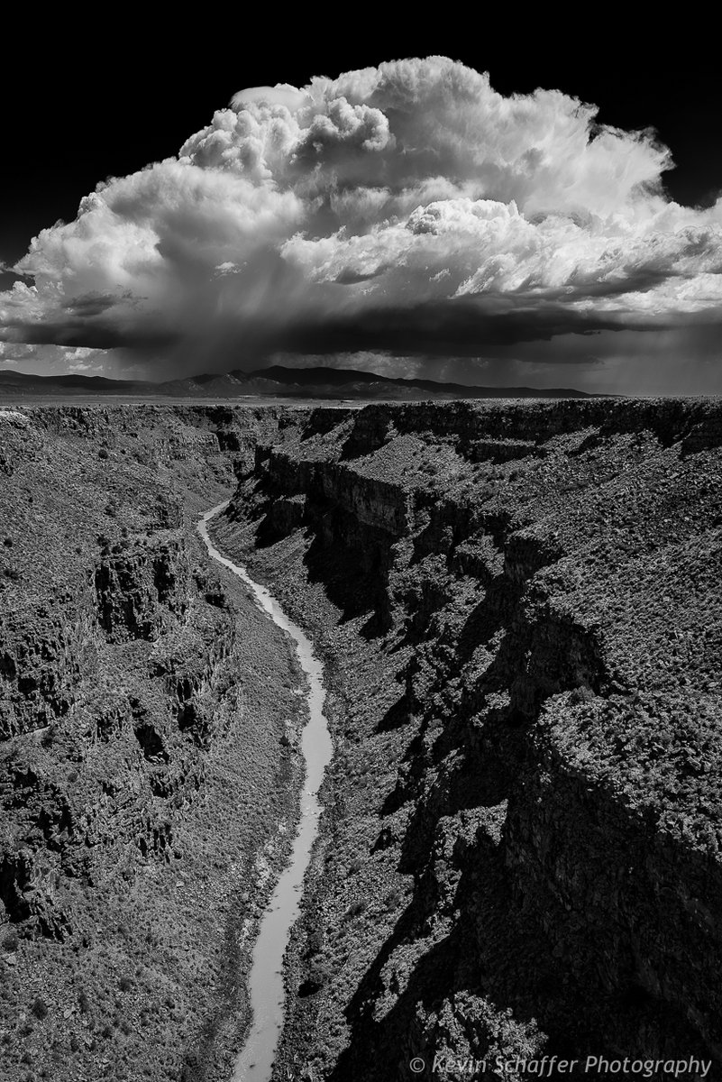 KSchafferPhoto's tweet photo. #OnThisDay in 1997 the Rio Grande Gorge Bridge near Taos, New Mexico was added to the National Register Of Historic Places. 

Nikon D750, 24-70mm lens at 24mm, f8, ISO100, 1/320 second, B&amp;W conversion done with @nikcollection Silver Efex Pro https://t.co/v0eItZCyy0