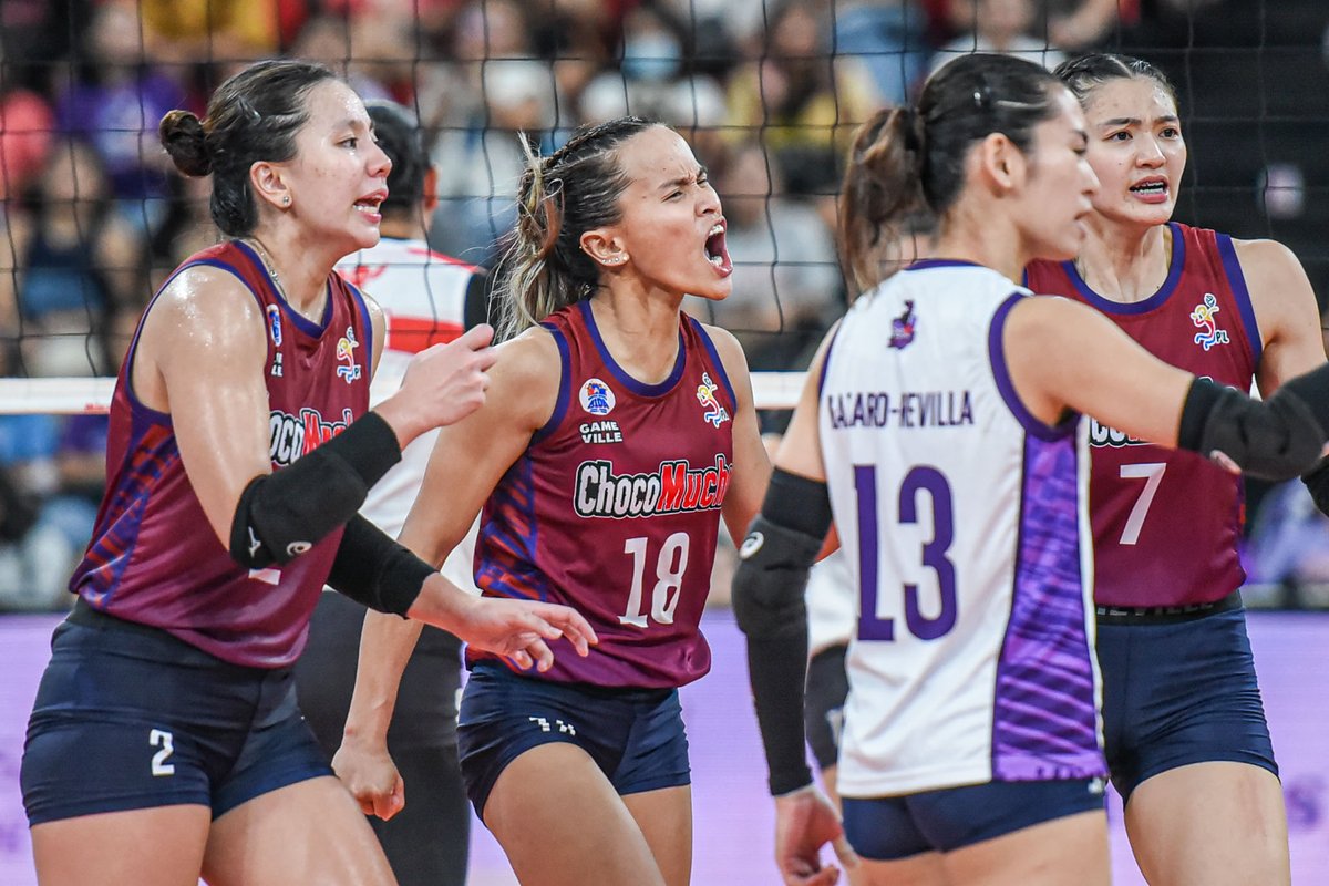 OneSportsPHL's tweet photo. The thrill of victory.

📷 @PVLph

#PVL2023 #TheHeartOfVolleyball https://t.co/cY80kbi8QR