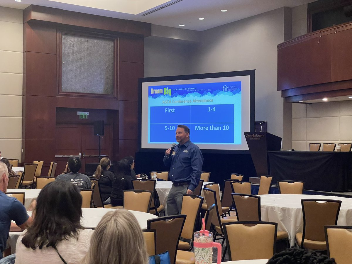 DWilliamsASCA's tweet image. “You have the weight of the profession behind you.” @esparksASCA #asca2023