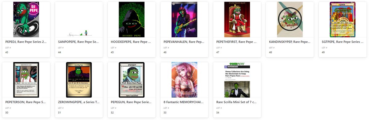 RoaringAuctions's tweet image. DOWN SO BAD BOBO BEAR BOTTOM OF THE MARKET #Counterparty #NFT #Auction at 22:00 UTC

WHAT DOES FULL #BOBO LOOK LIKE???

54 Crazy Lots in One Hectic Session, Almost Every Reserve 40% Of Floor Or Less!!

#RarePepe #PEPE Visual Gallery airtable.com/app0bTAuLFx8v1…