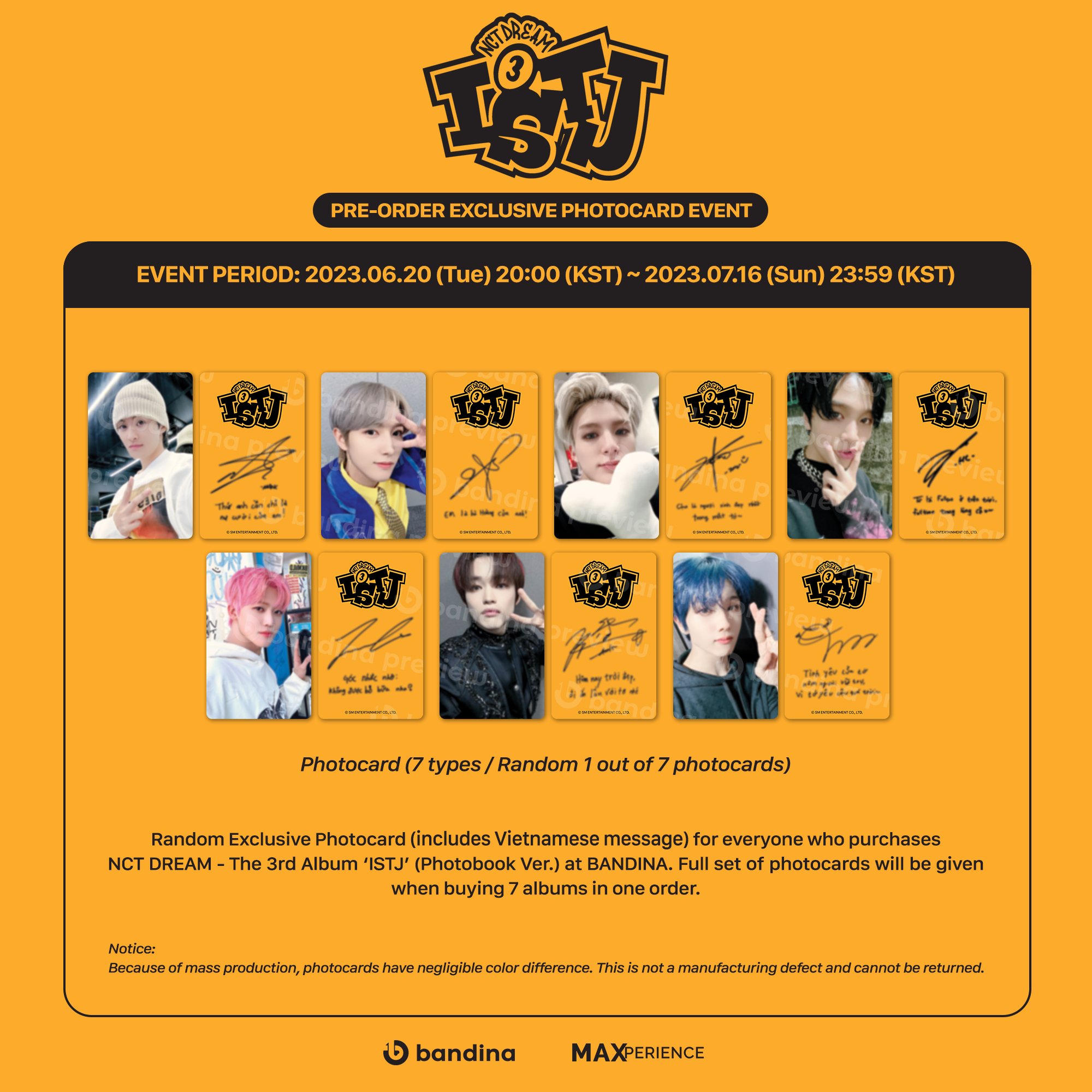 ISTJ NCTDREAM ジェミン bandina バンディナ トレカ ISTJ NCTDREAM ジェミン bandina バンディナ トレカ ISTJ