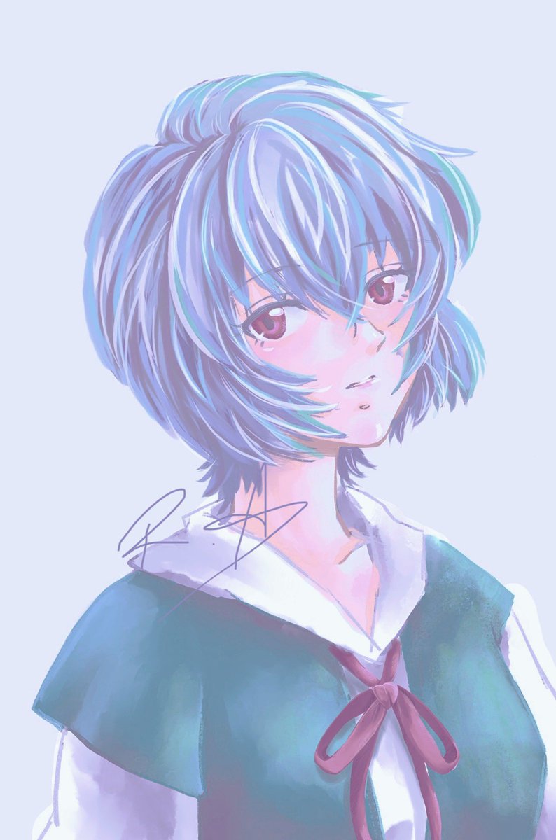 支部にも載せたけど、久しぶりに描いた綾波
可愛い←