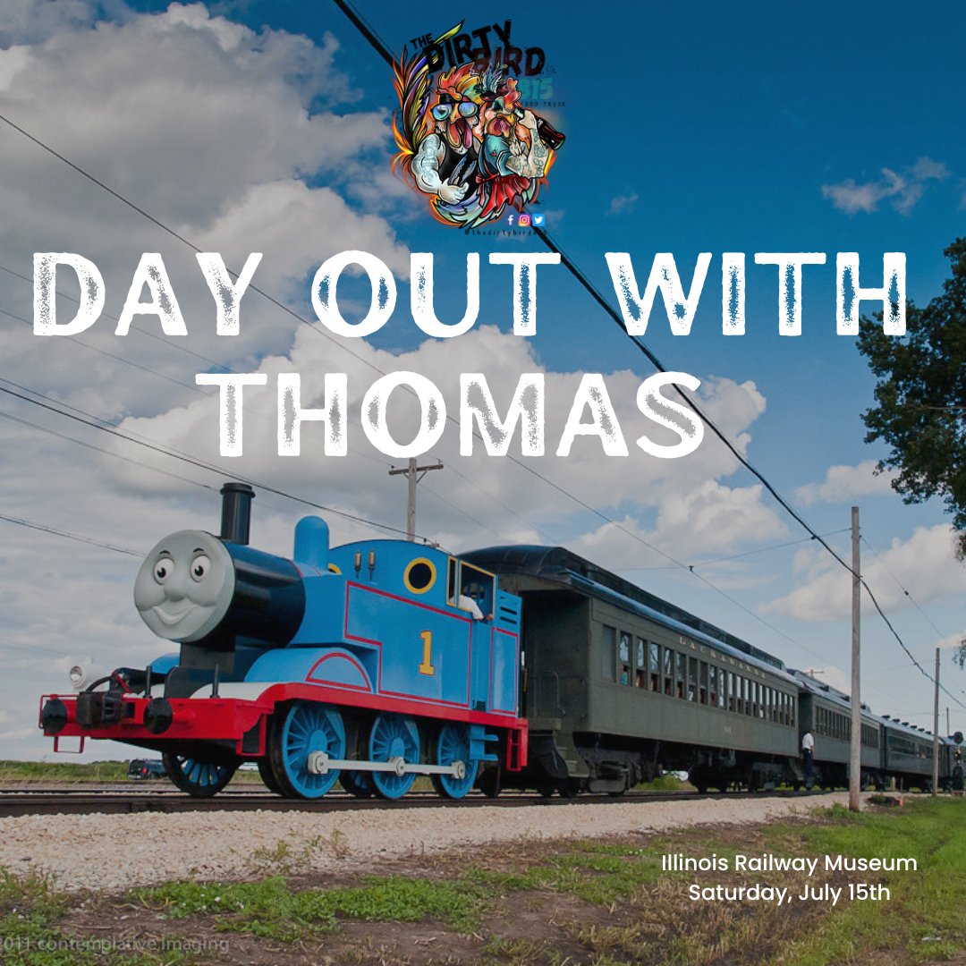 🐔 FOOD TRUCK 🐔

All aboard!! Our food truck will be at the Illinois Railway Museum for Day Out With Thomas! Come stop by to get some of your favorite chicken before or after taking a ride on Thomas 🚂