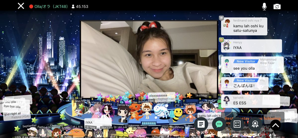 F_OllaJKT48's tweet photo. Makasih ya sr nya, goodnight wir 😘 https://t.co/8DIoA80vpQ