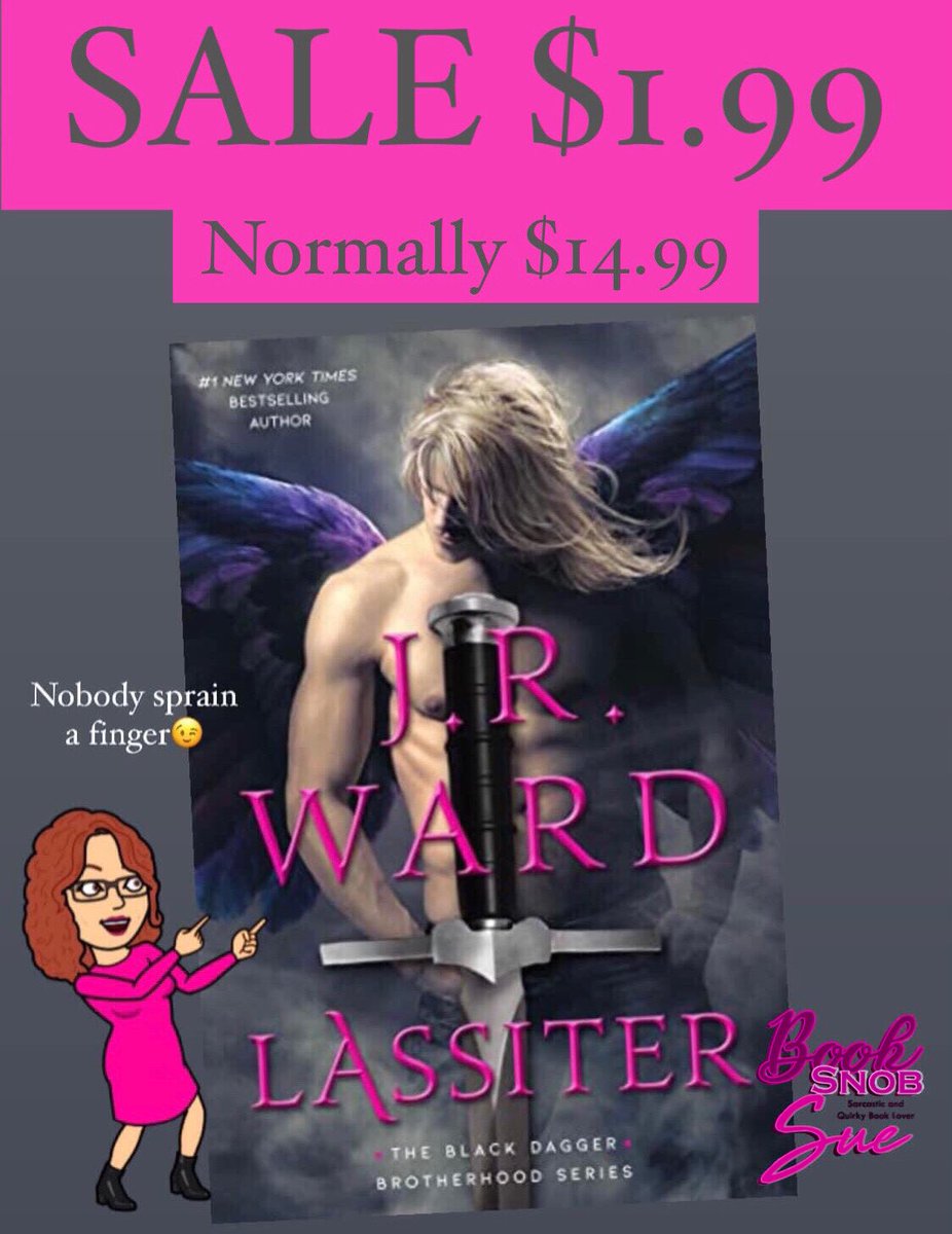 booksnobsue's tweet photo. 💲SALE💲

NORMALLY $14.99

#Lassiter by @JRWard1 
#TheBlackDaggerBrotherhood series Book 21

A fallen angel finds love with a mysterious female—who could be his destiny...or the embodiment of his utter destruction.

Amazon B&amp;N Apple Kobo
https://t.co/INm75ZkVea
 
#BookCrackSeries https://t.co/m5OUCMQ5L1