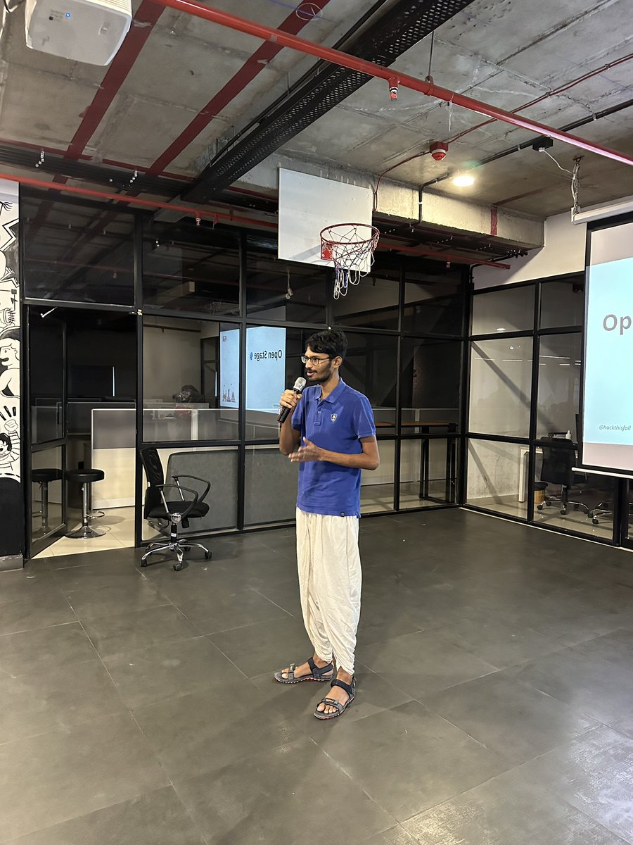 hackthisfall's tweet image. Like always, we had the Open Stage and it was lovely to hear from our attendees at #HTFHyderabad city meetup! 🧡

#HackThisFall #HTFMeetups ✨
