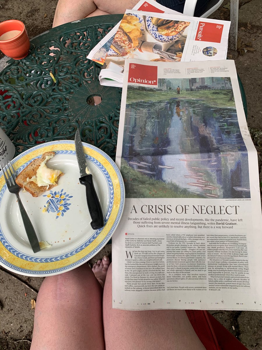 Dr. David Gratzer ( @davidgratzer ) is the Chief of Adult Psychiatry at CAMH. A couple years ago he delivered a talk at the premiere of my short film Parlour Palm.

He wrote a brilliant piece in the Globe today, a thorough account of our municipal  mental health crisis.