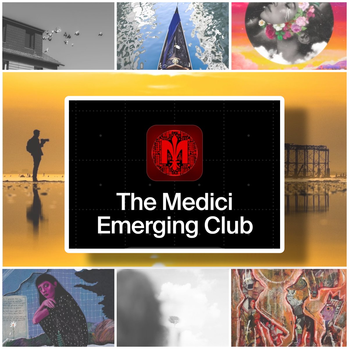 In the Medici Emerging Club, we believe that the talent we can muster to please the eyes of the viewers and patrons is augmented by our desire to be united , we celebrate together , we support each other and admire each other's work in full honesty, aiming at improving our crafts