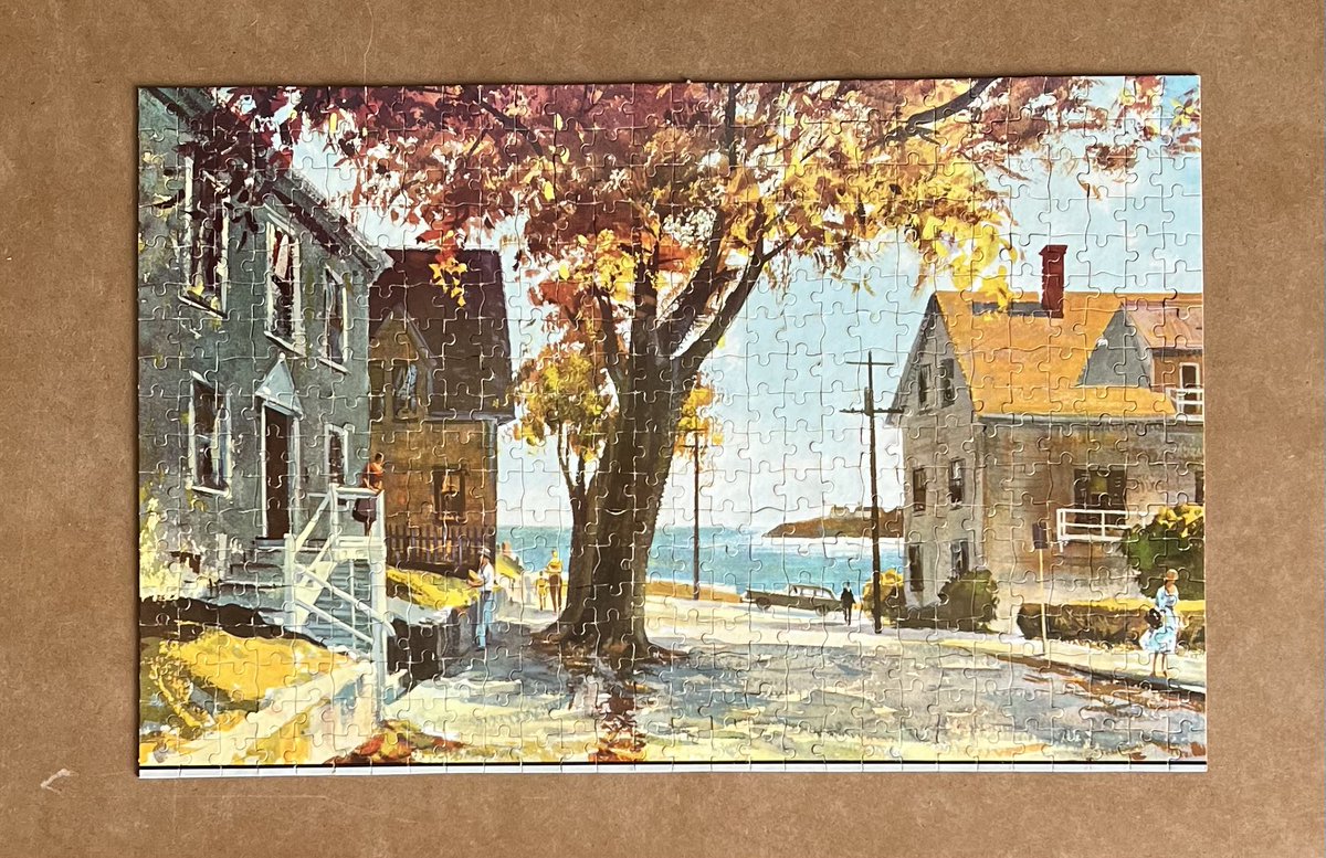 Challenging  for 500 pieces. A favorite from my youth that I’ll do again. All of #TeamAllen contributed.