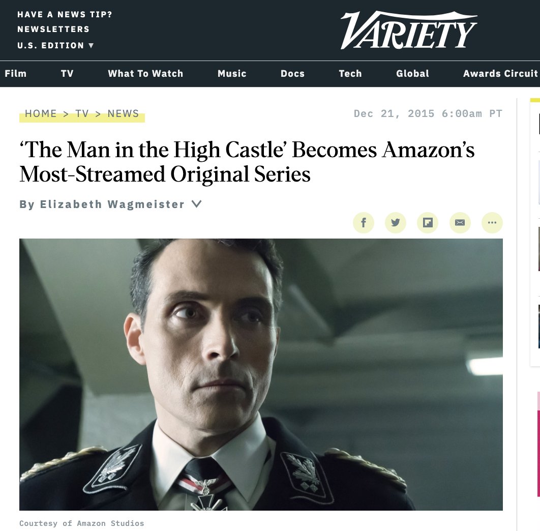 I played Nakamura, the aikido master in the Amazon Prime original series The Man In The High Castle in 2015 which they boasted as the "Most-Streamed Series." You wanna know how much I earned from that HUGE success? $39.51. THIRTY-NINE. FUCKING. DOLLARS. in 2017. #SAGAFTRAstrong