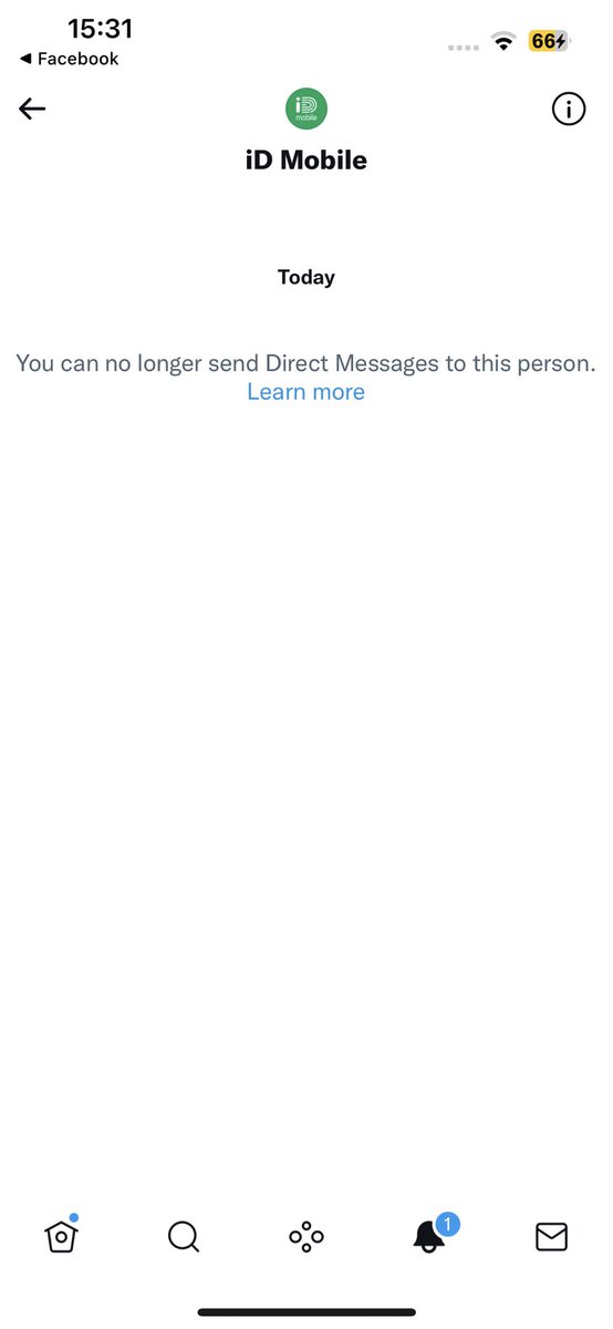 VictoriaBland1's tweet photo. @iD_Mobile_UK Thank you, I’ve just tried that link to message but getting this error… is it possible to msg me first? https://t.co/qmBdLsU1TR