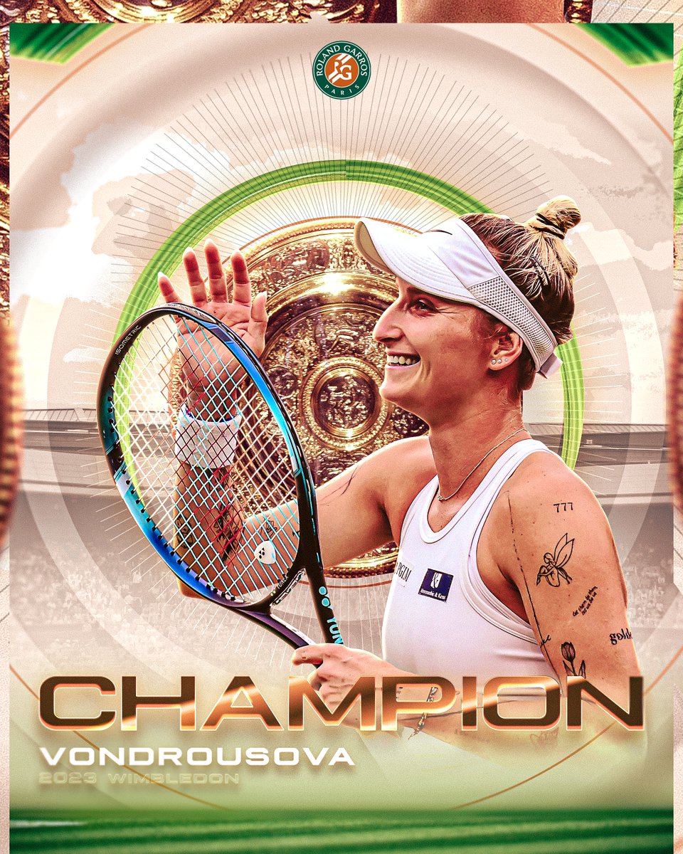 WIMBLEDON CHAMPION.
GRAND SLAM CHAMPION.

#Wimbledon