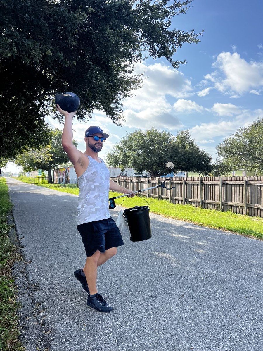727living's tweet photo. Embracing the golden hour while making a positive impact! Had a fulfilling morning cleaning up one mile of Pinellas Trail w/ Rotary StPete. Proud to be part of a community dedicated to preserving our beautiful surroundings. #RotaryStPeteSunset #CommunityCleanup #PreservingNature https://t.co/fh9wiUnATQ