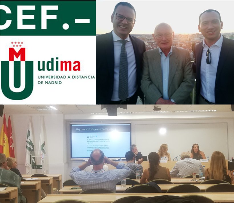 dbelanche's tweet photo. Hoy hemos participado en las jornadas sobre #InteligenciaArtificial de @estudiosCEF @UDIMA que también ha contado con Casimir Kulikowski, leyenda del desarrollo de IA desde 1960 https://t.co/mmI4VaTaNu