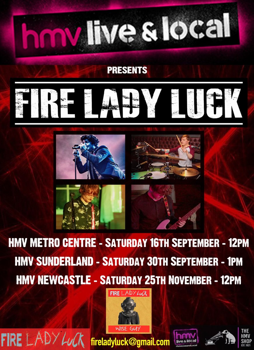 We’re teaming up with @hmvNewcastle @hmvGateshead and @hmvSunderland as part of their live and local campaign. Check it out 👇 x