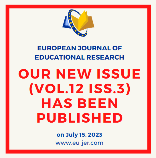 eu_jer's tweet photo. We are pleased to announce that our latest issue  (Vol.12 Iss.3) 
See: https://t.co/VkrbL7F4Jf
#journal #educationalscience #scopus #article #eric #doaj #educationalresearch #peerreviewed #submission #phd #academic #academicresearch #manuscript #publication #author #openaccess https://t.co/LnZbjvO3Ir