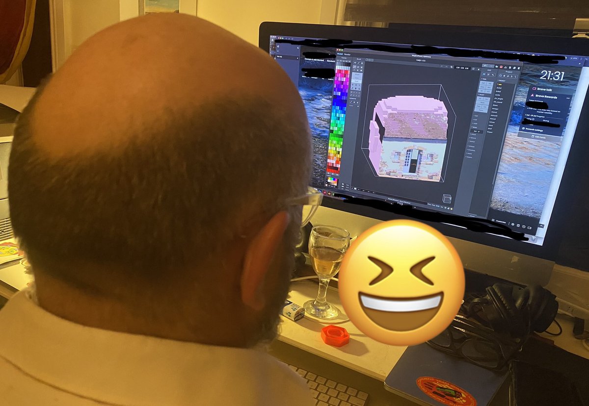 bitpixi's tweet photo. WHAT IS HE DOING?!??!??
BUY IT: https://t.co/CHNp0TLgdF
#voxelart #megavox #metaverse #house #vox #virtualworld @cryptovoxels https://t.co/cjttH1jux8