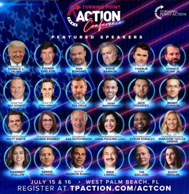 TheUSASingers's tweet photo. Turning Point Action Conference. You will never find a more wretched hive of scum and villainy. https://t.co/6CZC1zRD8V