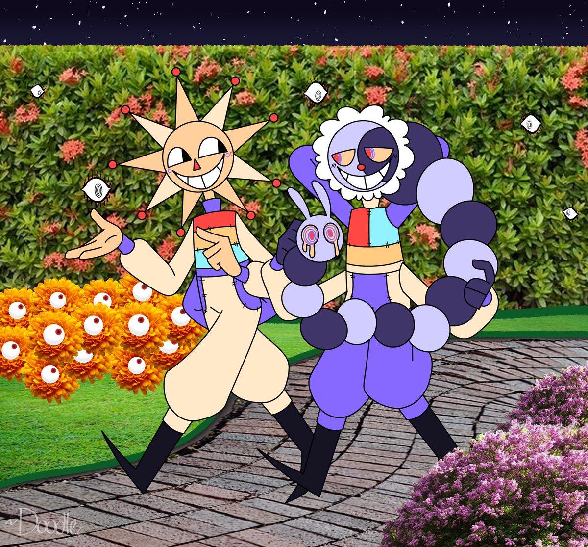 wakkodoodle's tweet photo. I am not not on artfight but mwahahaha get attacked anyway @UrbanQhoul 
I love these gay nerds
#liminallibrary https://t.co/X04QUPXB1f