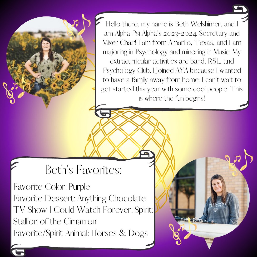 AlphaPsiQueens's tweet photo. Next up on our Executive Board is our 2023-24 Secretary/Mixer Chair: Beth Welshimer! 👑 https://t.co/ajZKGuVwLt