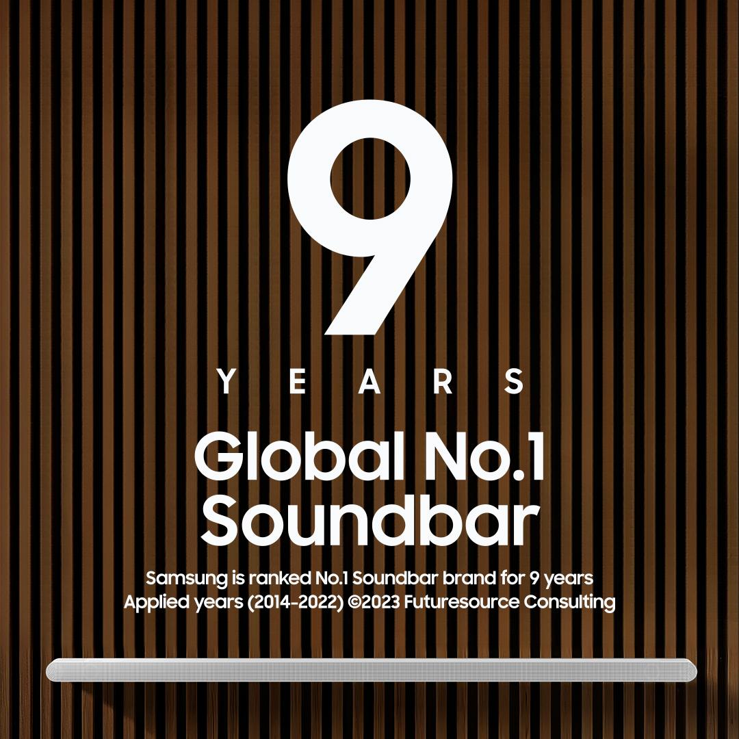 SamsungTV's tweet image. Proudly making the world’s favourite soundbars for nine years in a row. 
Learn more about Samsung sound devices at: smsng.co/SoundDevice
#Qseries #UltraSlim #SoundDevice #Samsung