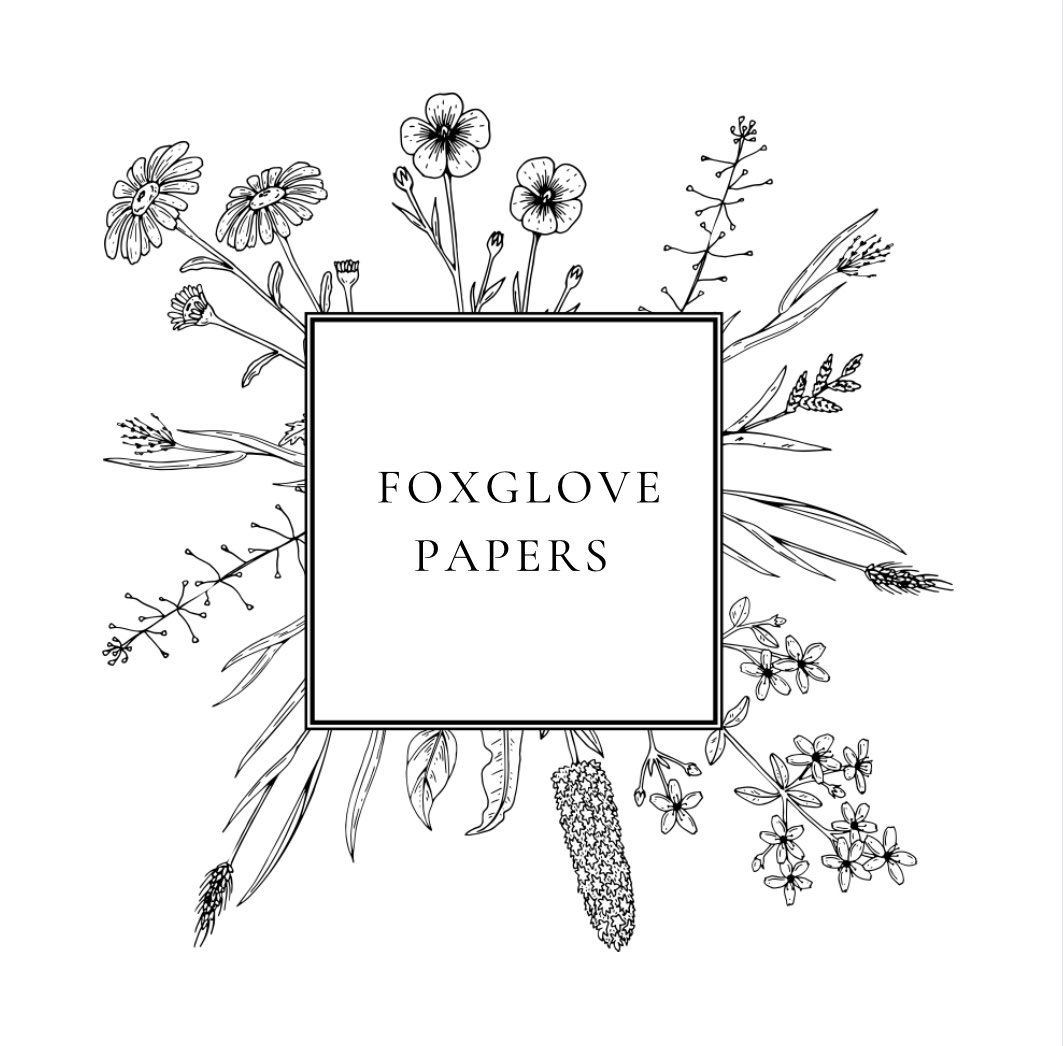 The new logo for Foxglove Papers! 

We’ve been really busy over the past few weeks working on our rebrand and plans for moving forward as a business. 🚀