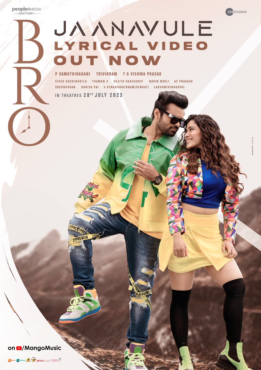 Ketika Sharma (@theketikasharma) on Twitter photo Here's the Breezy Romantic
#Jaanavule - #BroTheAvatar 2nd Single your souls will sing along 🎶♥️
OUT NOW 👇
youtu.be/stcCZWCBegk
<a href="/PawanKalyan/">Pawan Kalyan</a> <a href="/IamSaiDharamTej/">Sai Dharam Tej</a> <a href="/TheKetikaSharma/">Ketika Sharma</a> <a href="/thondankani/">P.samuthirakani</a> <a href="/MusicThaman/">thaman S</a> <a href="/MangoMusicLabel/">Mango Music</a> <a href="/master_bhanu/">Bhanu_choreographer</a> <a href="/peoplemediafcy/">People Media Factory</a>
#BROFromJuly28th Here's the Breezy Romantic
#Jaanavule - #BroTheAvatar 2nd Single your souls will sing along 🎶♥️
OUT NOW 👇
youtu.be/stcCZWCBegk
<a href="/PawanKalyan/">Pawan Kalyan</a> <a href="/IamSaiDharamTej/">Sai Dharam Tej</a> <a href="/TheKetikaSharma/">Ketika Sharma</a> <a href="/thondankani/">P.samuthirakani</a> <a href="/MusicThaman/">thaman S</a> <a href="/MangoMusicLabel/">Mango Music</a> <a href="/master_bhanu/">Bhanu_choreographer</a> <a href="/peoplemediafcy/">People Media Factory</a>
#BROFromJuly28th