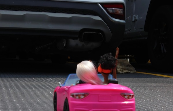CMLFerry's tweet photo. Barbie took a trip on the Cape May-Lewes Ferry to pick up Ken. Their hot pink car turned some heads as they sailed across the Delaware Bay. Did you see Barbie roll through the tolls?💗 #Barbie #BarbieTheMovie #CMLF https://t.co/SXyfFxN8EM