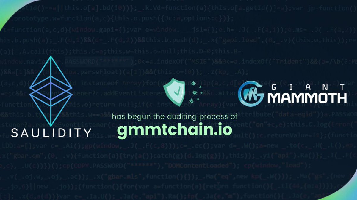 Digital_Diary1's tweet photo. 🗼 @Saulidity partners with @GiantMammoth to conduct its smart contract audit.

🗼 #GiantMammothChain is a platform built on proprietary blockchain technology based on the mainnet and related blockchain.

🔽VISIT
https://t.co/e8EckSH97s
#DigitalDiary https://t.co/vSjYVXhueP