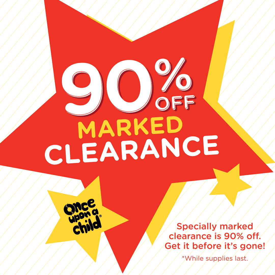 OUACLangley's tweet photo. 90% OFF - ON NOW!! 👍👍👍LOTS OF APPAREL WILL BE UNDER A $1.00!!!  
Our Largest &amp; Final Sale of the Season, July 15, get 90% OFF all marked clearance items! The best items will go fast!  #childrensresale #clearance #sale #90%off  #thrift #ouaclangley #inflationbuster #save #reuse https://t.co/Kmu5wajqqn