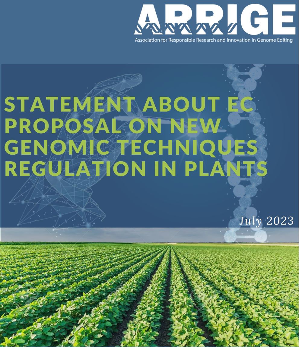ArrigeOrg's tweet photo. Today the ARRIGE Scientific Committee, chaired by @MartinaCrispo, releases a statement about the recent EC proposal on new genomic techniques regulation in plants. Read the full document from the ARRIGE web site, in this web page:
https://t.co/eOIQs0lFuZ https://t.co/tKjrPNAWgC