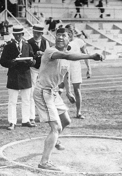 On this day, July 15th in 1912, Jim Thorpe, won the Gold medal in the decathlon by an astounding 700 points.

He was declared the greatest athlete in the world by Swedish King Gustav V, patron of the Games of the V Olympiad.
#NativeAthlete #SacFox #Potawatomi