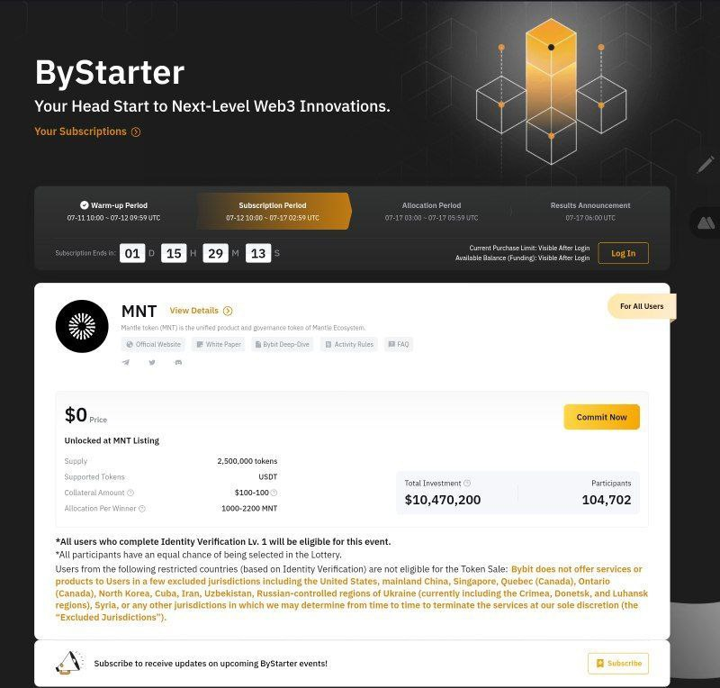 airdropbonusX's tweet photo. Introducing #FreeMNT Allocation🚀
Get your trading rockets fueled and launch into the exciting world of #cryptocurrencies with FreeMNT Allocation from #Bybit 💰
🎉just need to click on commit now & lock 100$ and wait for #Airdrop
🌐Visit: https://t.co/FZnG0k9pHw https://t.co/b8E5AnXsmj