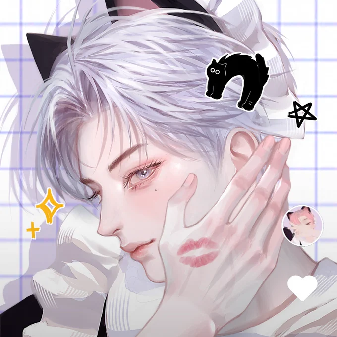 좋은 기회로 콕카스 제페토 합작 참여해봅니다ㅇ//ㅇ 취향껏 고양이 메이드남으로 커마해보았습니다  #콕카스_제페토_합작 #제페토 