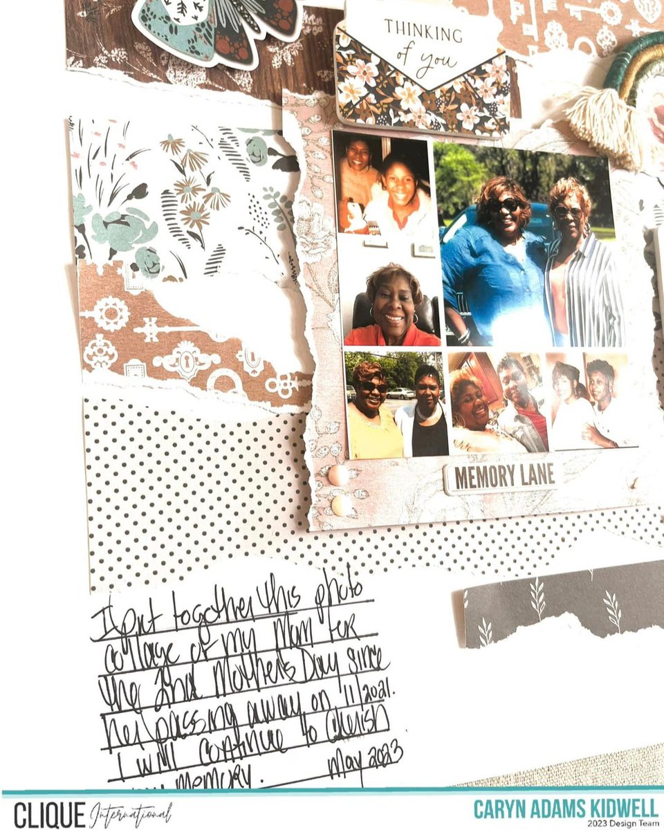 CliqueKits's tweet photo. Treasure every moment together! @thecraftycaryn says, "We must document the happy &amp; hard times❤️🕊️ Put together this photo collage of my Mom..my forever angel for Mother’s Day🕊️❤️ Used @cliquekits Limited Edition “Inspired by Olivia” kit. Filled with @fancypantsdesigns “Memory https://t.co/socaN7ACCf