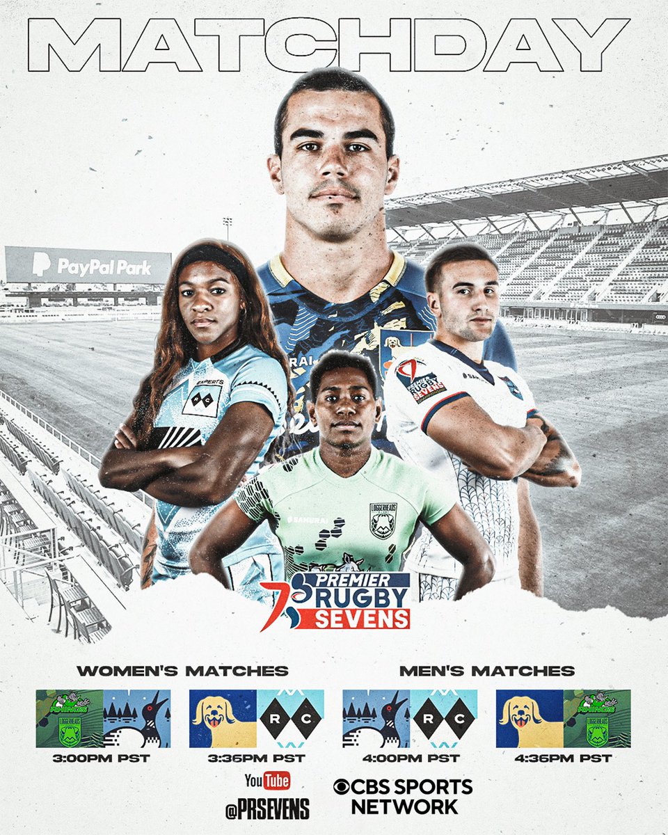 The road to DC continues today 🏆

Which teams will advance? 

🕒 3:00 PM PST 
📍 PayPal Park 
🎟 prsevens.com/sanjose 
📺 YouTube | CBS Sports 

#PR7sSanJose