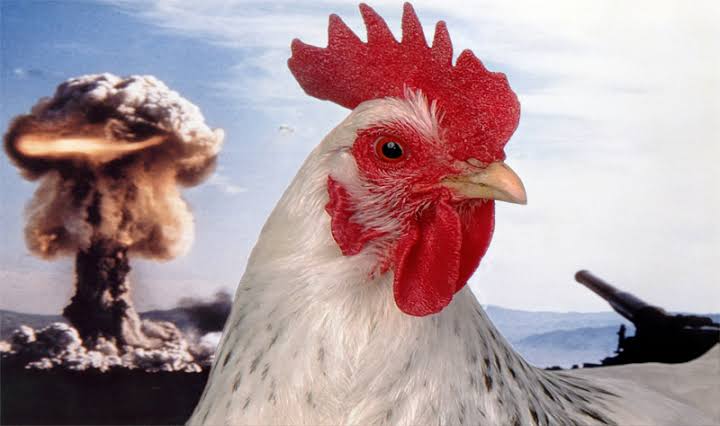 militarismo152's tweet photo. Vocês sabiam que ja teve uma BOMBA NUCLEAR que precisava de GALINHAS pra funcionar ?? Não ? 

Então digam olá pra POHA DA BLUE PEACOCK CARALHO.

segue a poha do fio aê 🧶 https://t.co/KkyCD2tUBn