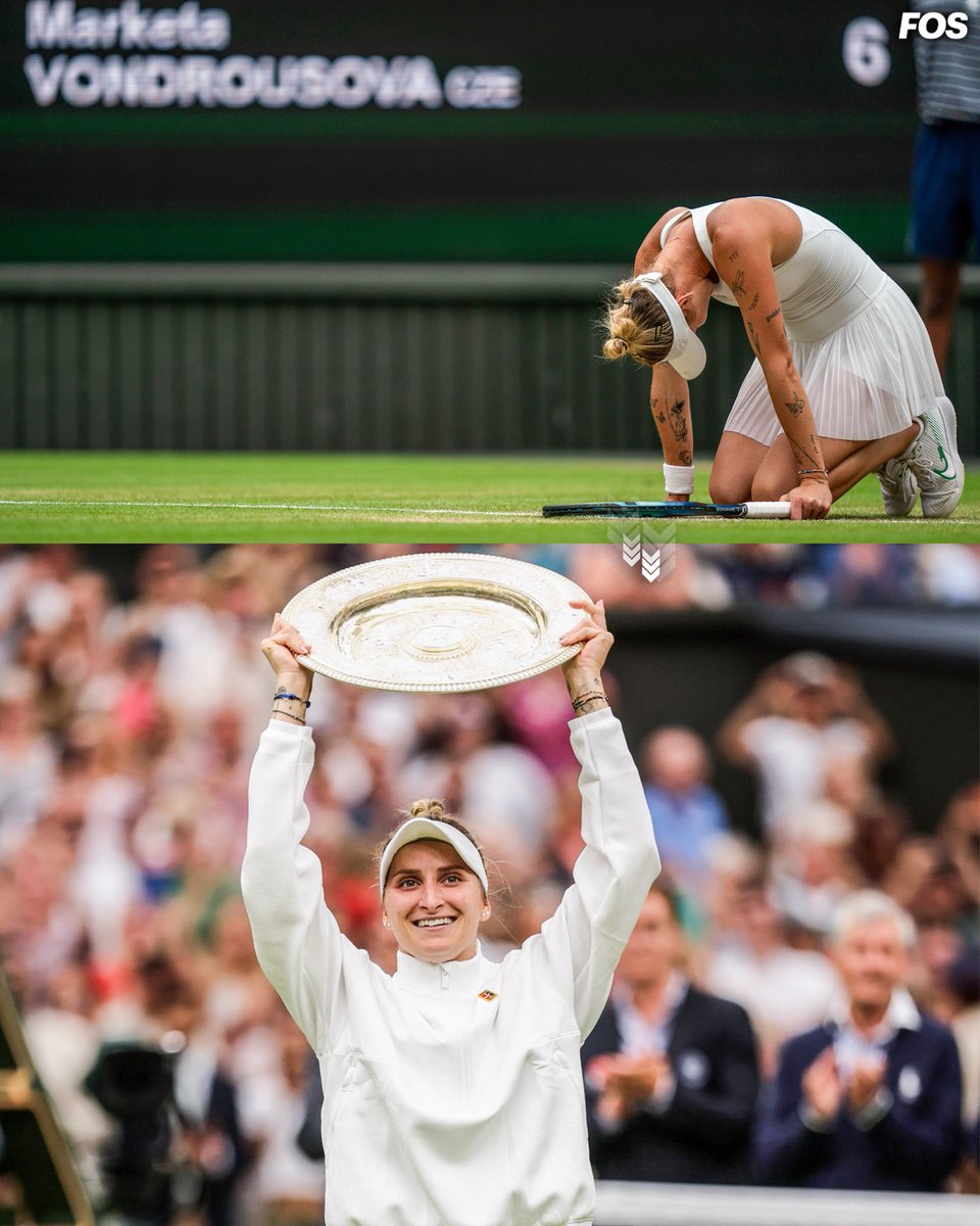 Markéta Vondroušová has been playing tennis since she was 4 in the Czech Republic.

After an injury, Nike chose to end a deal with her in 2022.

She was grateful just to return to Wimbledon — to "play without pain."

She just became the first unseeded woman to win the tournament.