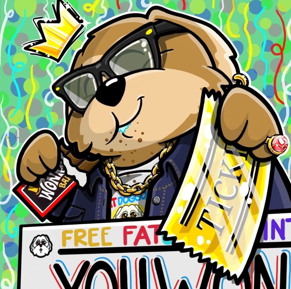FatDoggosNFT's tweet photo. Golden tickets will give you the opportunity to be part of the @FatDoggosNFT Team! https://t.co/SqxC9Hf9sL