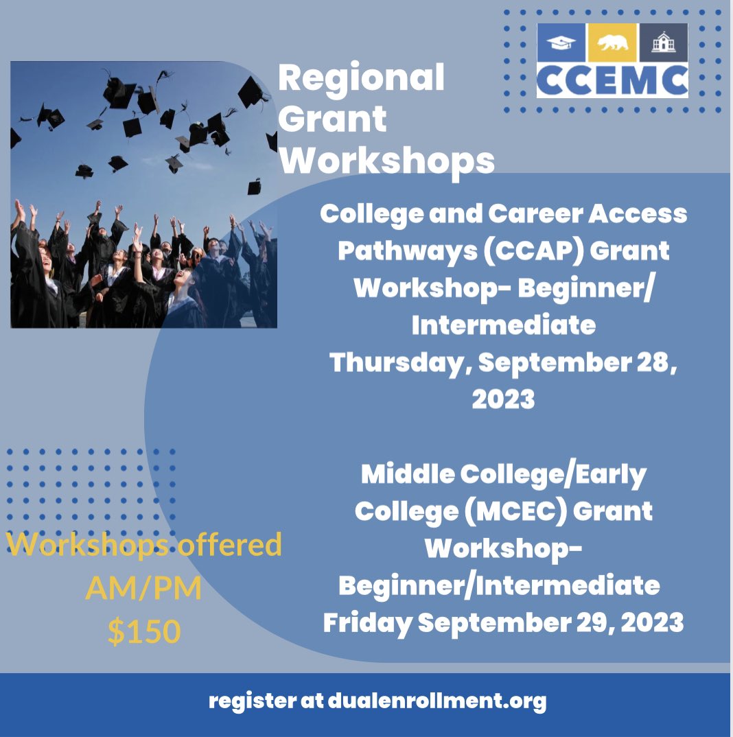 Did your site or district receive the MC or DE grant? If so and you need assistance navigating the process, register for our regional workshops!