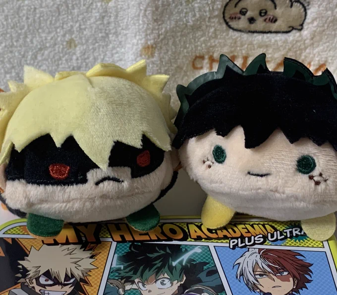 ペンラ買えた! たまごやきの番も一緒に買ったんだけど、商品確認の時お姉さんが「デクくんの商品と、え～バクゴーさんの商品ですね」ってバは苗字呼びなのだいぶ良かったな....