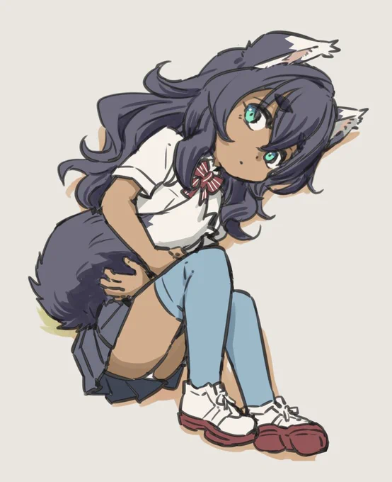 獣臭そうなケモ耳ちゃん