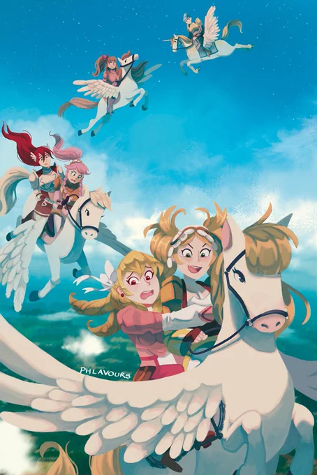 My piece for the   The galeforce girls! There are leftovers available, be sure to grab a copy if interested! 