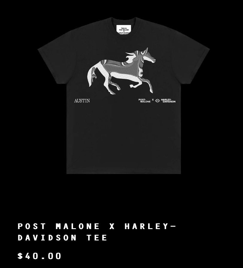 InfoPosty's tweet image. Post Malone is collaborating with ‘Harley Davidson’ 🚨