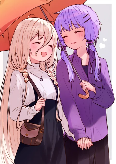 相合傘するゆかいあ(skeb)