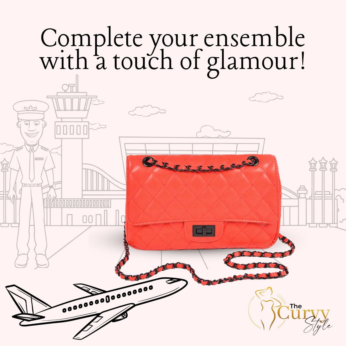 👝💃 The quilted pattern and luxurious feel make it a must-have accessory for fashion enthusiasts . From classy evenings to chic brunches, this clutch effortlessly combines style and functionality. . 👉 thecurvystyle.com . #QuiltedClutch #TimelessElegance