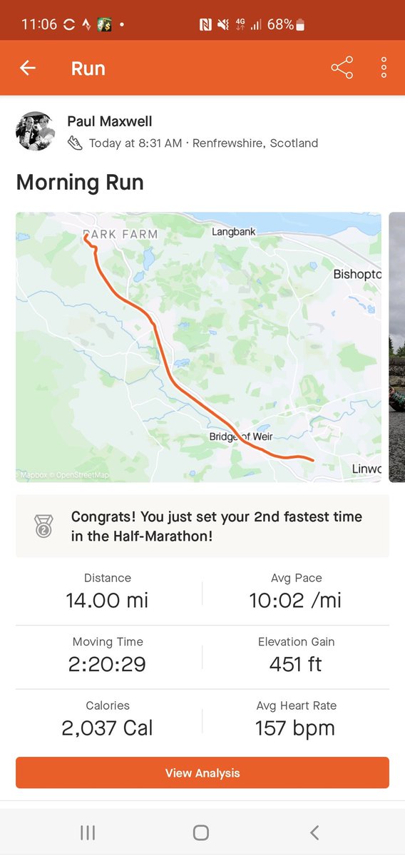 PaulMaxi9's tweet image. #14mile #11weeksout #LochNessMarathon