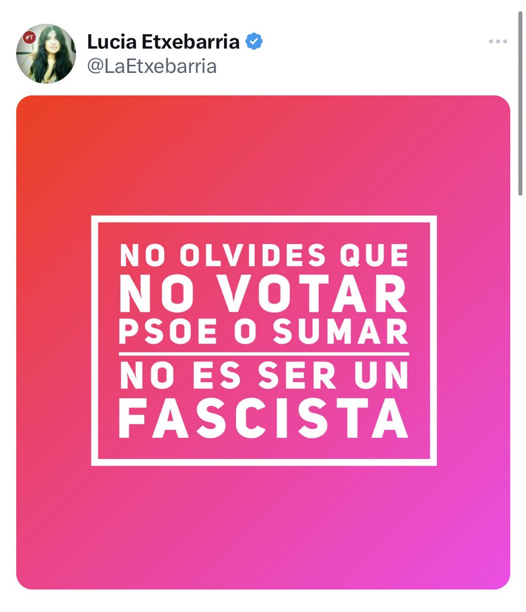 adricomon's tweet photo. No olvides que permitir entrar gobiernos de extrema derecha que niegan la violencia machista o llaman divorcio duro a maltratadores te hace cómplice del fascismo https://t.co/QkZ9LW6Itx