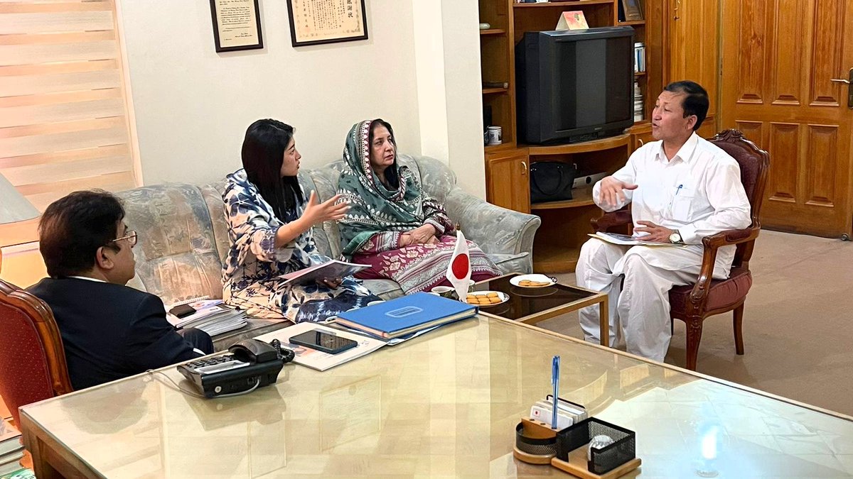 HussainAliChan8's tweet photo. Meeting with Ms. Saito Machi Vice Consul, consulate general of Japan, Karachi. We discussed about promotion and development of JKA in Pakistan. Briefed her in detail about recent JKA Pakistan activities since March 2023 including JKA national conference, national training camp. https://t.co/JyZZRBlZbv